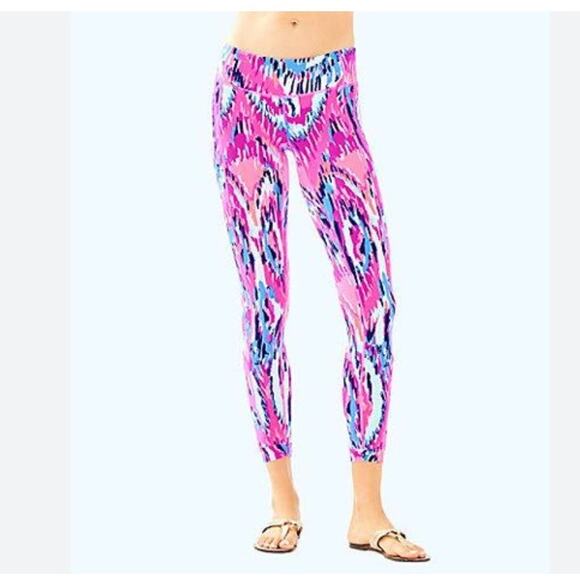 Lilly Pultizer Luxletic Callie Weekender "Free Spirit" leggings small High rise - Picture 2 of 8